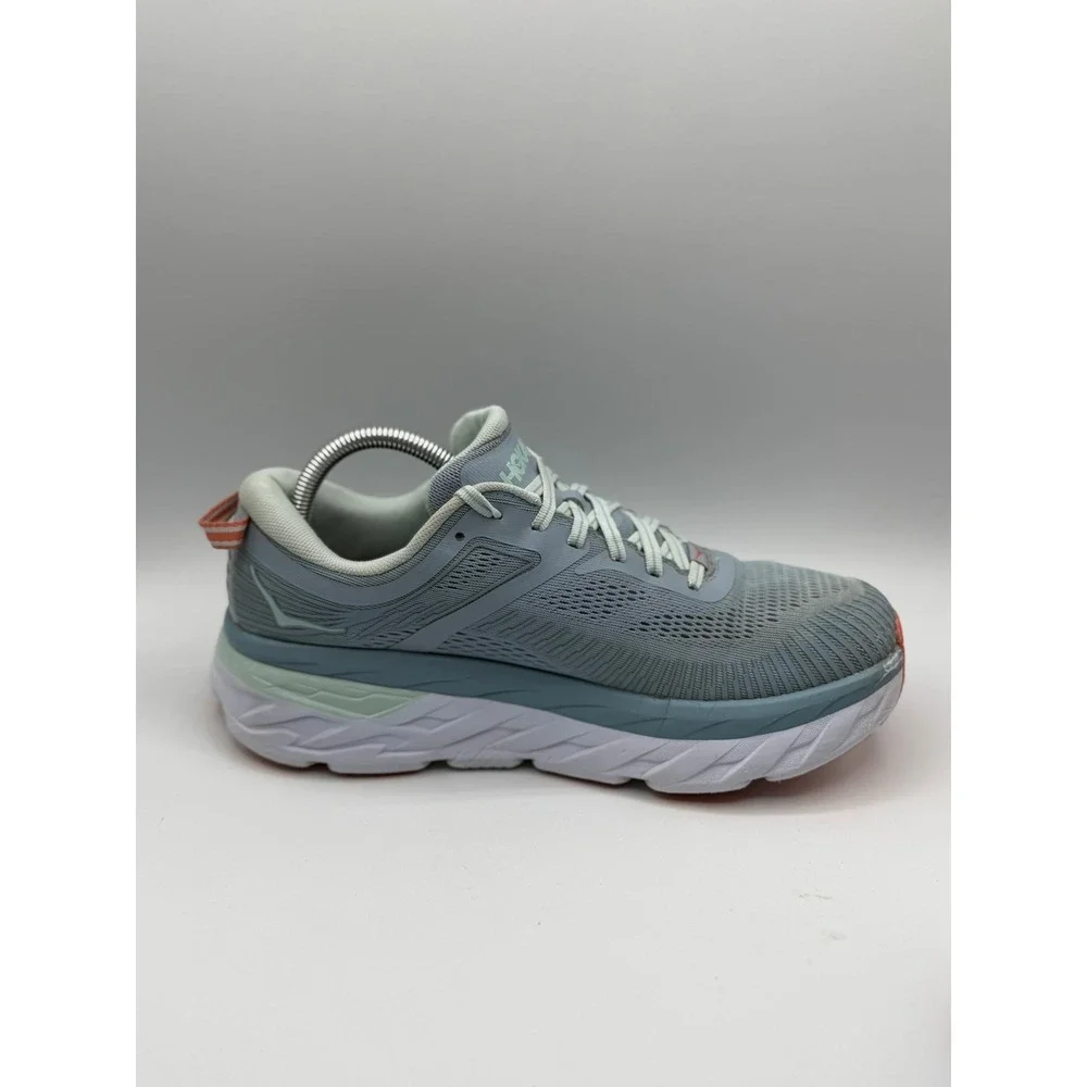 Hoka One One Bondi 7 Real Teal Outer‎ Space Women's Shoes 1110519 RTOS Size 9.5